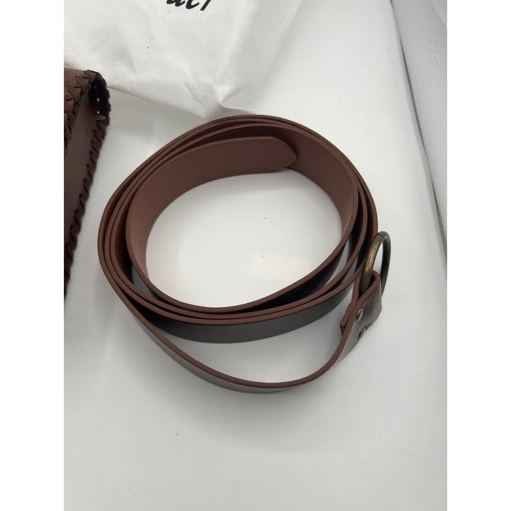 HiiFeuer Viking Renaissance Belt Pouch Frog Set Brown Faux Leather Cosplay LARP